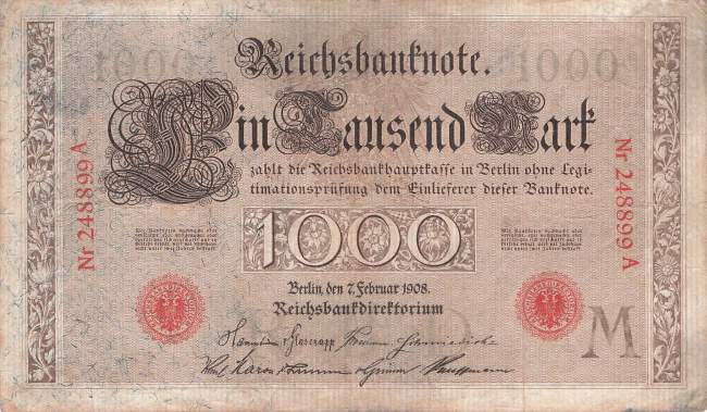 1000 Mark 1908 MA ro.36